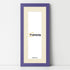 Panoramic Purple Picture Frame With Ivory Mount Wall Decor Frame