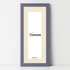 Panoramic Purple Picture Frame With Ivory Mount Wall Decor Frame