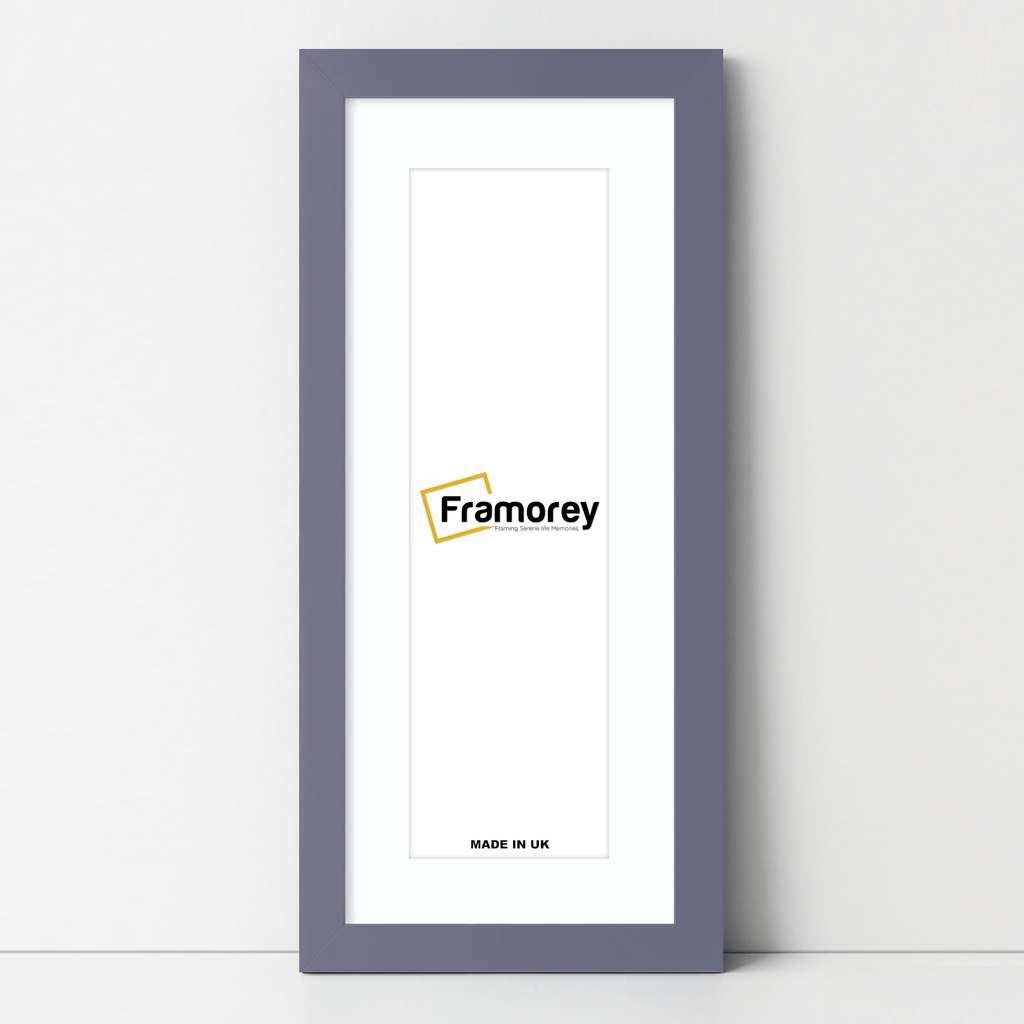 Panoramic Purple Picture Frame With White Mount
