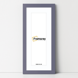Panoramic Purple Picture Frame With White Mount
