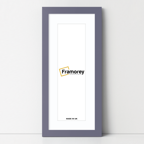 Panoramic Purple Picture Frame With White Mount