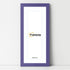 Panoramic Purple Picture Frame With White Mount