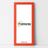 Panoramic Size Red Picture Frames Wall Decor Frame