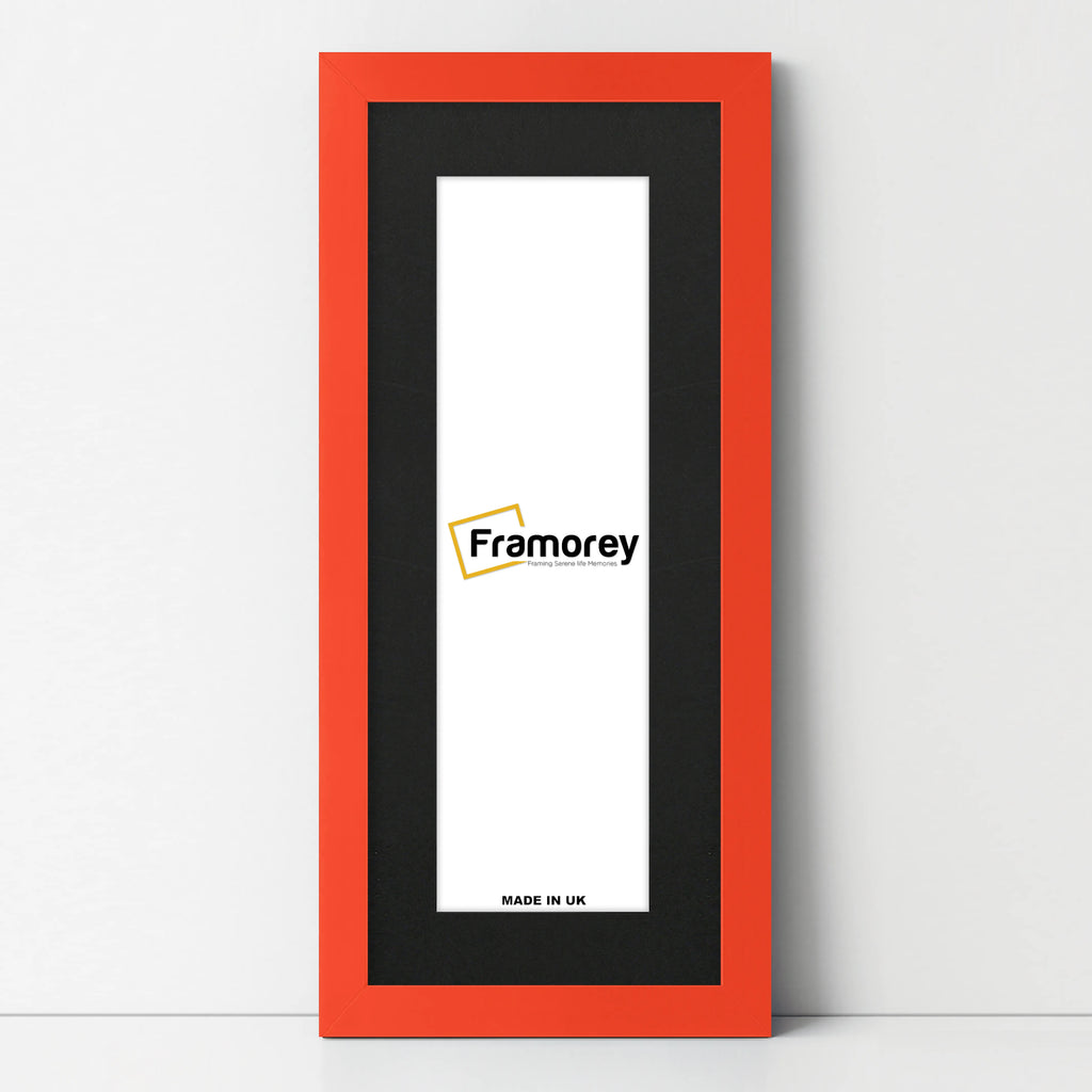 Panoramic Red Picture Frame With Black Mount Wall Decor Frame
