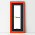 Panoramic Red Picture Frame With Black Mount Wall Decor Frame
