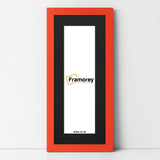 Panoramic Red Picture Frame With Black Mount Wall Decor Frame