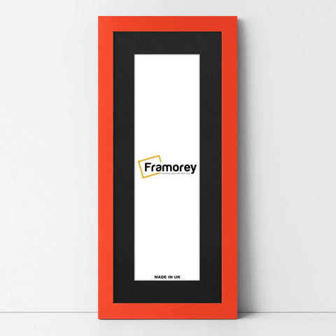 Panoramic Red Picture Frame With Black Mount Wall Decor Frame