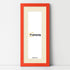 Panoramic Red Picture Frame With Ivory Mount Wall Decor Frame