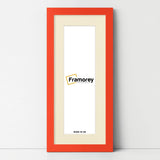 Panoramic Red Picture Frame With Ivory Mount Wall Decor Frame