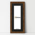 Panoramic Rustic Oak Picture Frame With Black Mount Wall Decor Frame