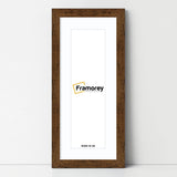 Panoramic Rustic Oak Picture Frame With White Mount