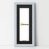 Panoramic Light Grey Picture Frame With Black Mount Wall Decor Frame