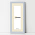 Panoramic Light Grey Picture Frame With Ivory Mount Wall Decor Frame