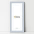 Panoramic Light Grey Picture Frame With White Mount Wall Decor Frame