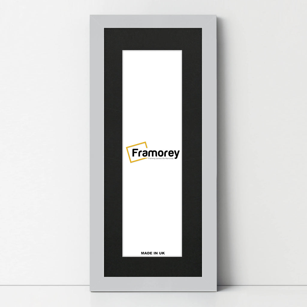 Panoramic Silver Picture Frame With Black Mount Wall Decor Frame