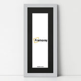 Panoramic Silver Picture Frame With Black Mount Wall Decor Frame