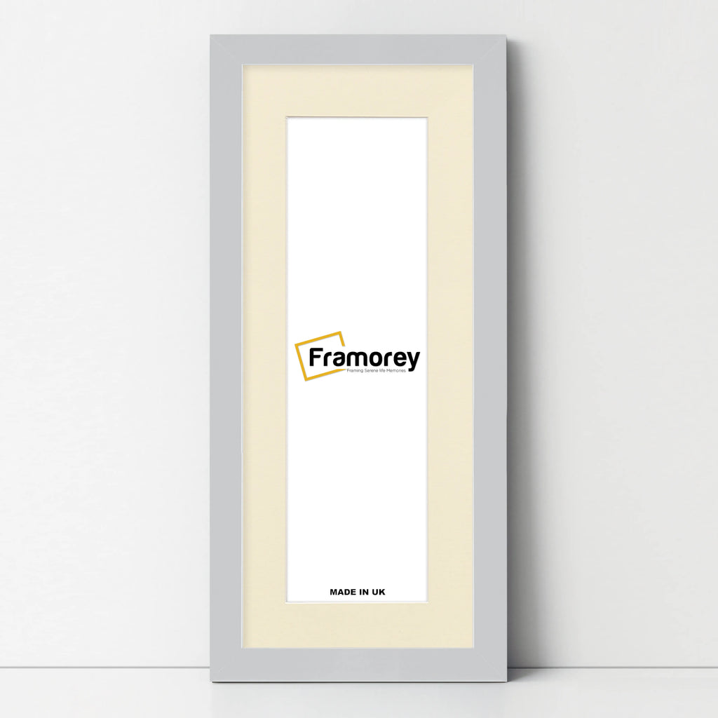Panoramic Silver Picture Frame With Ivory Mount Wall Decor Frame