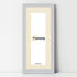 Panoramic Silver Picture Frame With Ivory Mount Wall Decor Frame