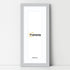 Panoramic Silver Picture Frame With White Mount