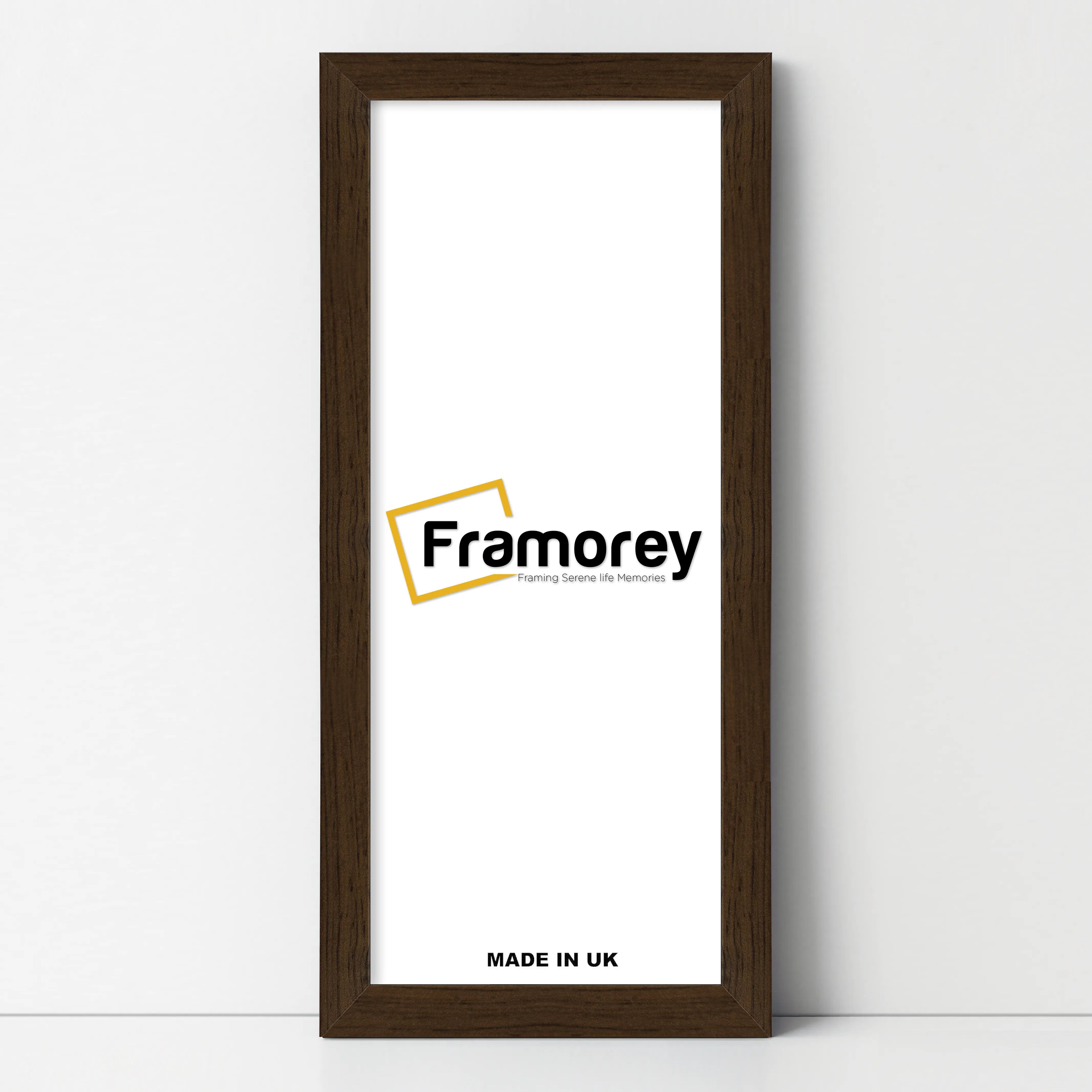 Panoramic Size Walnut Picture Frames Wall Art Frame