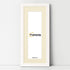 Panoramic White Picture Frame With Ivory Mount Wall Decor Frame