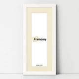 Panoramic White Picture Frame With Ivory Mount Wall Decor Frame