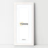 Panoramic White Picture Frame With White Mount