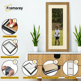 Panoramic Beech Picture Frame With Ivory Mount Wall Decor Frame