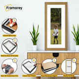 Panoramic Beech Picture Frame With White Mount