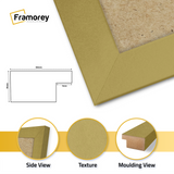 Gold Picture Photo Frames Handmade Wooden Effect Poster Frames