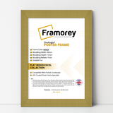 Gold Picture Photo Frames Handmade Wooden Effect Poster Frames