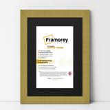 Gold Photo Frames Handmade Wooden Effect Picture Frames With Black Mount