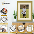 Gold Picture Photo Frames Handmade Wooden Effect Poster Frames With Ivory Mount