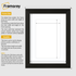 Black Picture Frames Handmade Poster Frames With White Mount
