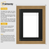 Oak Photo Frames Handmade Wooden Effect Poster Frames With Black Mount