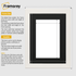 White Picture Photo Frames Handmade Wooden Effect Poster Frames With Black Mount