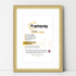 Gold Glitter photo frame modern picture frame for wall or desk display, stylish home décor frame ideal for prints, photos, and artwork