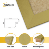 Panoramic Size Gold Picture Frames Wall Art Frame