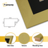 Panoramic Gold Picture Frame With Black Mount Wall Decor Frame