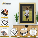 Step-by-step guide showing how to insert a photo into a Gold picture frame