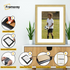 Step-by-step guide showing how to insert a photo into a Gold picture frame