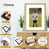 Step-by-step guide showing how to insert a photo into a Gold picture frame