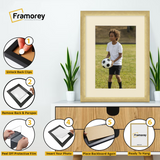Glitter Sparkle Gold Picture Frame Photo Print Frame With Ivory Mount