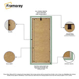 Panoramic Green Picture Frame With Ivory Mount Wall Decor Frame