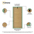 Thin Matt Panoramic Green Picture Frames With Ivory Mount