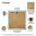 Square Size Green Picture Frame With Black Mount