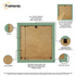 Square Size Green Picture Frame Wall Décor Frames