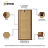 Thin Matt Panoramic Walnut Picture Frames With White Mount
