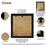 Square Black Photo Print Frame With Black Mount