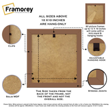 Oak Square Size Minimalist Picture Frame Poster Frame